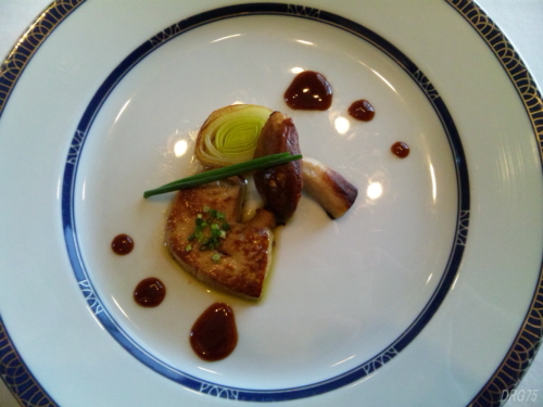 ホテル阪急インターナショナルマルメゾンの鴨フォアグラの温製・浅月葱風味