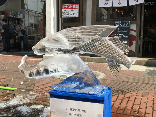 伊勢佐木モールの氷彫刻コンクール2018