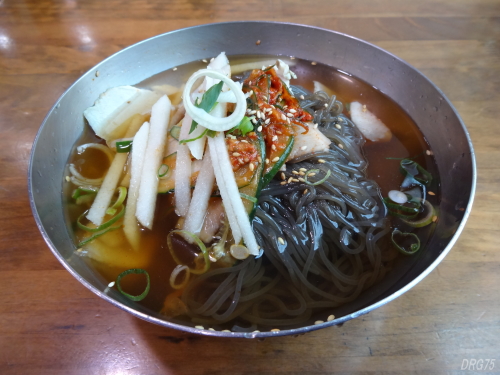 韓国釜山の元山麺屋の冷麺