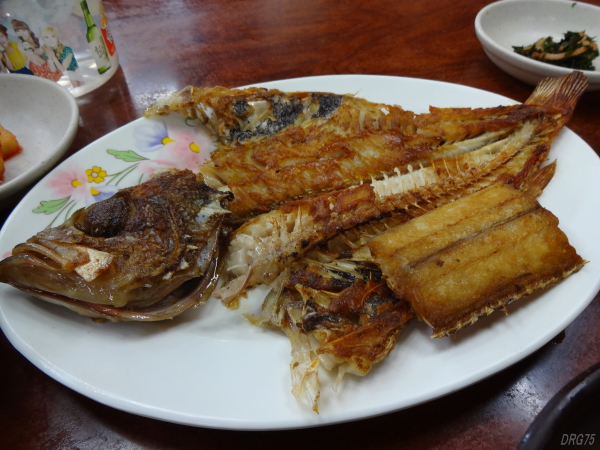 釜山の金目鯛の焼き魚